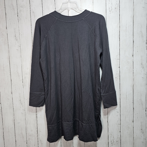 URBAN MUU MUU Women's UMS3FT Charcoal Gray ONE SIZE Pockets Cotton Modal Blend. - Picture 8 of 8